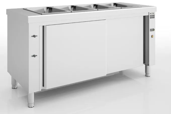 Meuble Bain-Marie Sec Inox Réserve Neutre 1600 x 700 mm - Eratos