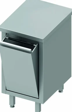 Meuble Bas Cuisine Inox Sans Dosseret - Porte Basculante - Gamme 800 - Stalgast