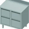Meuble Bas Inox Adossé - 4 Tiroirs - Gamme 700 - Stalgast