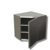 Meuble d'angle 2 etageres porte battante - Ristopro