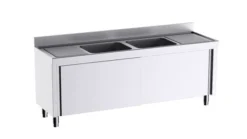 Meuble pour plonges L.2000mm avec Portes Coulissantes - Distform - FP920600