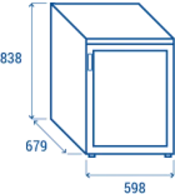 Mini Armoire Réfrigérée Porte Vitrée 200 L - Cool Head