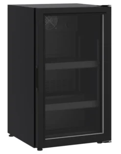 Mini-Armoire Réfrigérée positive noire Porte Vitrée 136 L - Combisteel