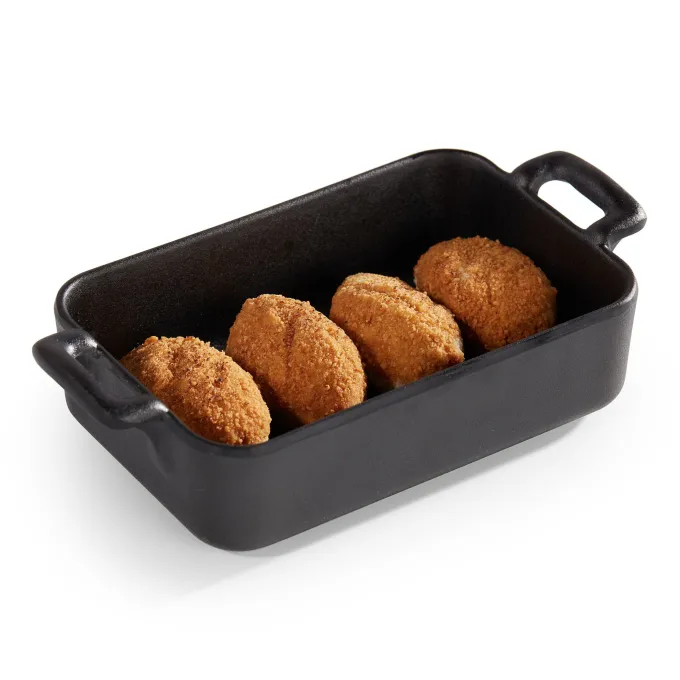Mini Casserole Rectangulaire Mélamine Noire 19,5 x 10 cm - Pujadas