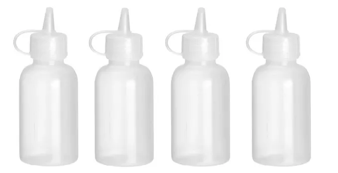 Mini flacon distributeur - set de 4 pièces 0,05L Transparent 35x(H)100 mm - Hendi