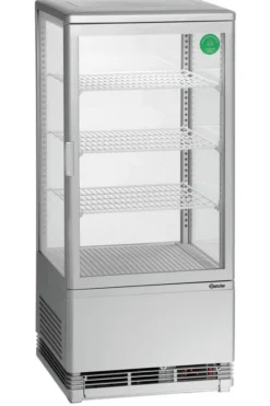 Mini Frigo Vitrine à Poser - 78 Litres Argent - Bartscher