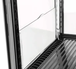Mini-Vitrine Réfrigérée Noire - 64 L - 2 Portes - Bartscher