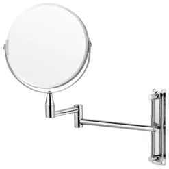 Miroir de maquillage en Chrome L 315 mm H 390 mm Ø 200 mm - Was Germany