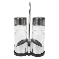 Ménagère Sel et Poivre en Verre et Inox - APS