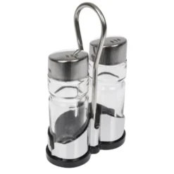 Ménagère Sel et Poivre en Verre et Inox - APS