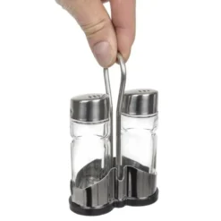 Ménagère Sel et Poivre en Verre et Inox - APS