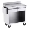 Mobilier d'Appoint pour Terrasse Sans Dosserets Latéraux - 2 Tiroirs - Distform