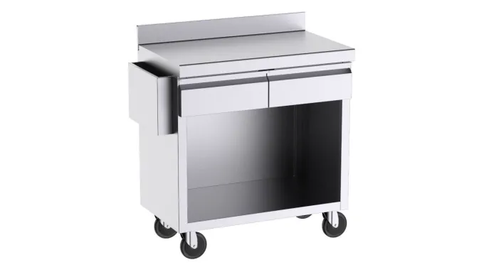 Mobilier d'Appoint pour Terrasse Sans Dosserets Latéraux - 2 Tiroirs - Distform