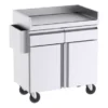 Mobilier d'Appoint pour Terrasse Avec Dosserets Latéraux - avec 2 Tiroirs et 2 Portes - Distform