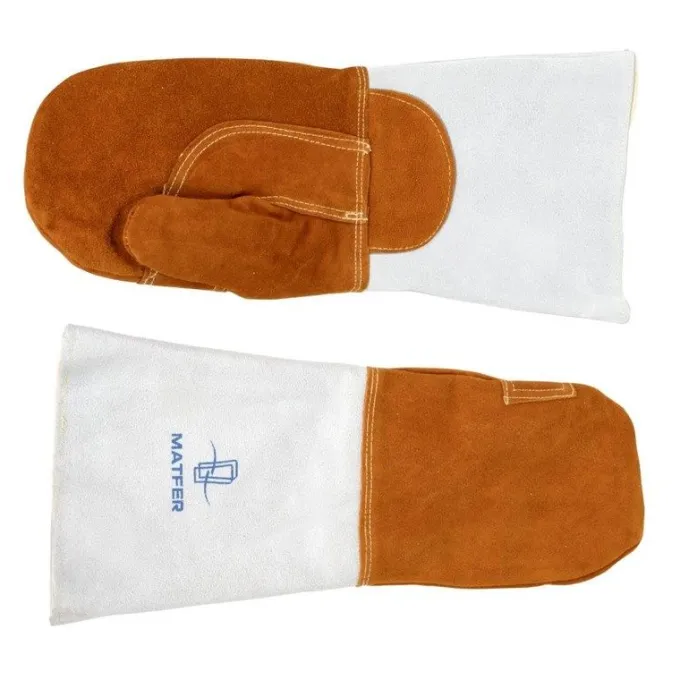 Moufles Anti-Chaleur en Cuir +250°C 420 mm - Mafter