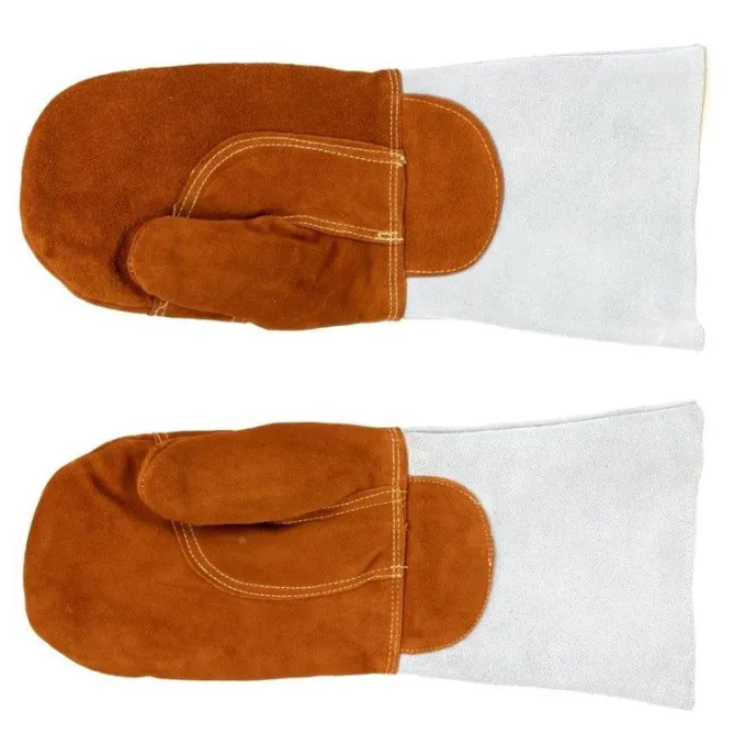 Moufles Anti-Chaleur en Cuir +250°C 420 mm - Mafter