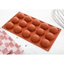 Moule à 15 Demies Sphères en Silicone - Pavoni
