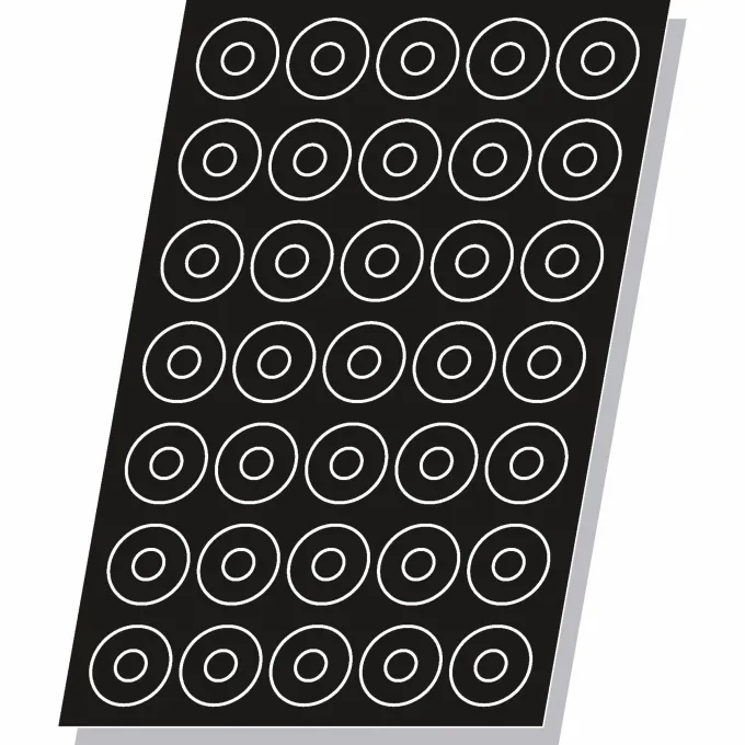 Moule Flexipan® Plaque Silicone 24 Savarins Ronds - Pujadas