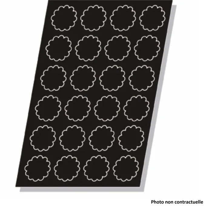 Moule Flexipan® Plaque Silicone 24 Mini Gâteaux Ronds - Pujadas