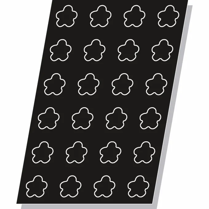 Moule Flexipan® Plaque Silicone 24 Fleurs 60 ml - Pujadas