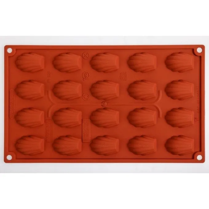 Moule à 20 Minis Madeleines Anti-Adhésif en Silicone - Pavoni