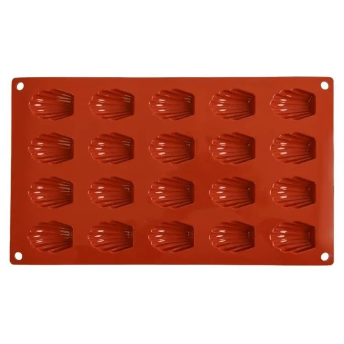 Moule à 20 Minis Madeleines Anti-Adhésif en Silicone - Pavoni