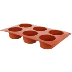 Moule à 6 Muffins en Silicone - Pavoni