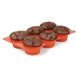Moule à 6 Muffins en Silicone - Pavoni