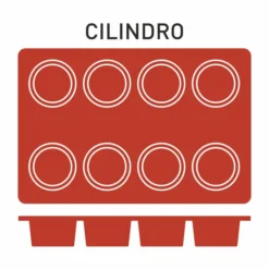 Moule Silicone 8 Cylindres Ø 60 mm - Pujadas