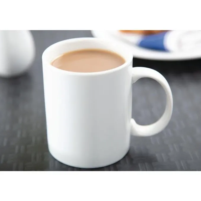Mug Blanc 284ml Whiteware Lot de 12 Olympia