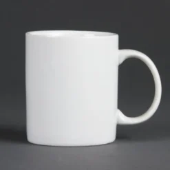 Mug Blanc 284ml Whiteware Lot de 12 Olympia