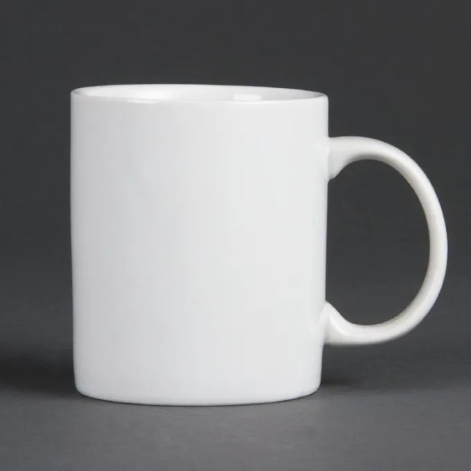 Mug Blanc 284ml Whiteware Lot de 12 Olympia