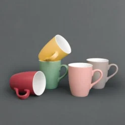 Mug Gris 320 ml - Lot de 6 - Olympia