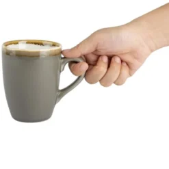 Mug gris - 340 ml - Lot de 6 - Olympia Kiln