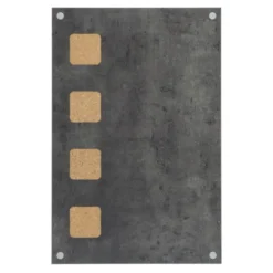 Mur pense bête - Couleur béton, compartiments en surface liège - Gris 58x38x1,3cm - Securit