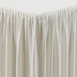 Nappe et jupe de table froncée écru pour Table Pliante 1.8m