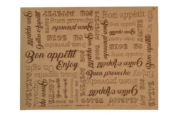 Nappe individuelle en papier kraft "enjoy" 30 x 40 cm - 1000 unités - Betik