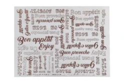 Nappe individuelle en papier blanc "enjoy" 30 x 40 cm - 1000 unités - Betik