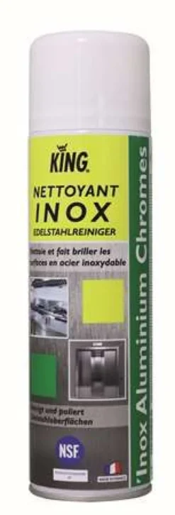 Nettoyant Inox Qualite Alimentaire Aérosol 500 ml - Lot de 2 Colis de 12 - Sico