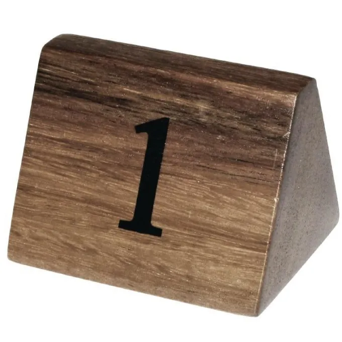 Numéros de table en bois Olympia - 1 à 10