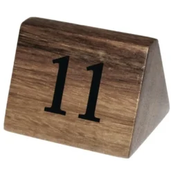 Numéros de table en bois Olympia Lot de 11 à 20