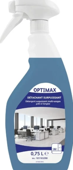 Optimax Détachant surPuissant - Lot de 3 Colis de 6 Flacons de 750ml - Diversey