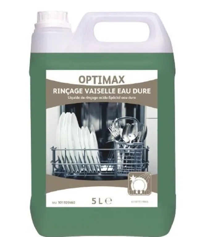 Optimax Rinçage Vaisselle Eau Dure - Lot de 4 Bidons 5L - Diversey