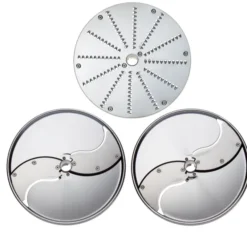Pack Bistrot 3 Disques Inox - Trancheur 2 et 5 mm Râpeur 2 mm - Dito Sama