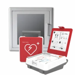 Pack Défibrillateur Automatique Reanibex + Armoire d’Intérieure avec Alarme - Farmor