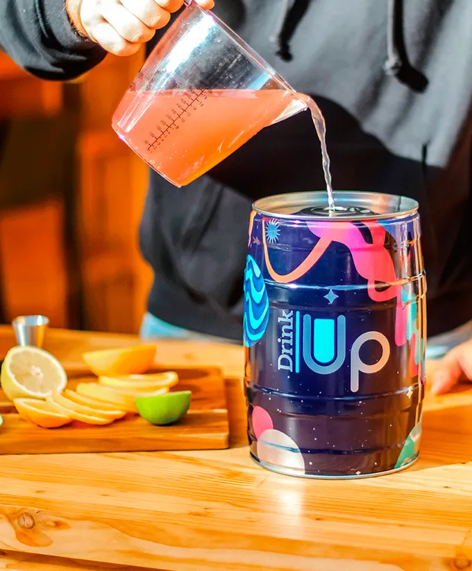 Pack 4 Fûts Drink Up de 5L - Vides, A Remplir - Drink Up