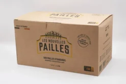 Paille Canne à Sucre 21 cm x 6 mm Made in France - 12 Boites de 500 Pailles - Les Nouvelles Pailles