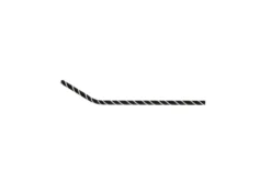 Paille en papier flexible noire et blanche 3 couches Ø 0,6 x 21 cm - 6000 unités - Betik