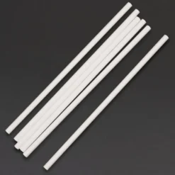 Pailles Biodégradables Blanches en Papier - Lot de 250 - Fiesta Green