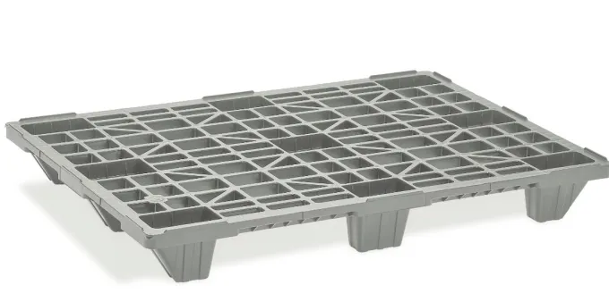 PALETTE PP RECYCLEE ECONOMIQUE EMBOITABLE GRISE - L2G